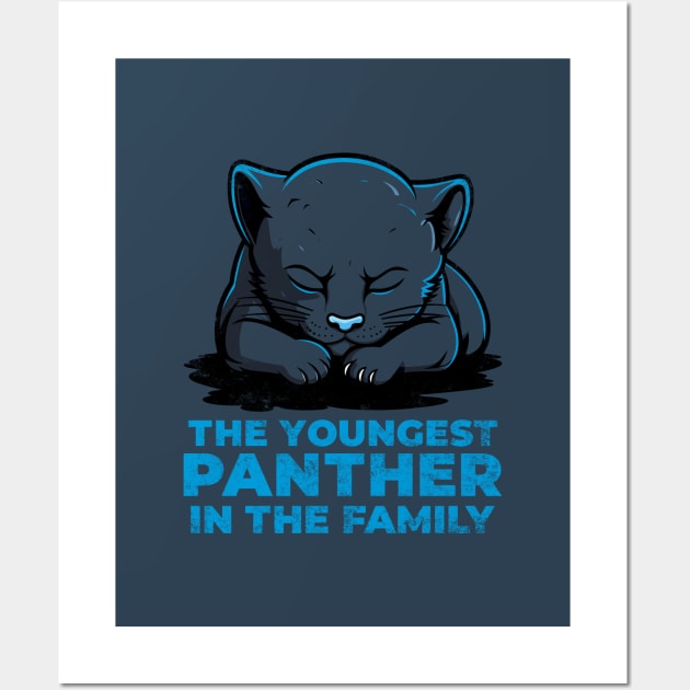 Youngest panther in the family Wall Art by Digital Borsch